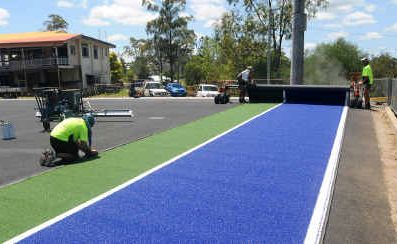 The Gympie Hockey Centre rolled out the first carpet earlier in the week. The Gympie Hockey Centre rolled out the first carpet earlier in the week.